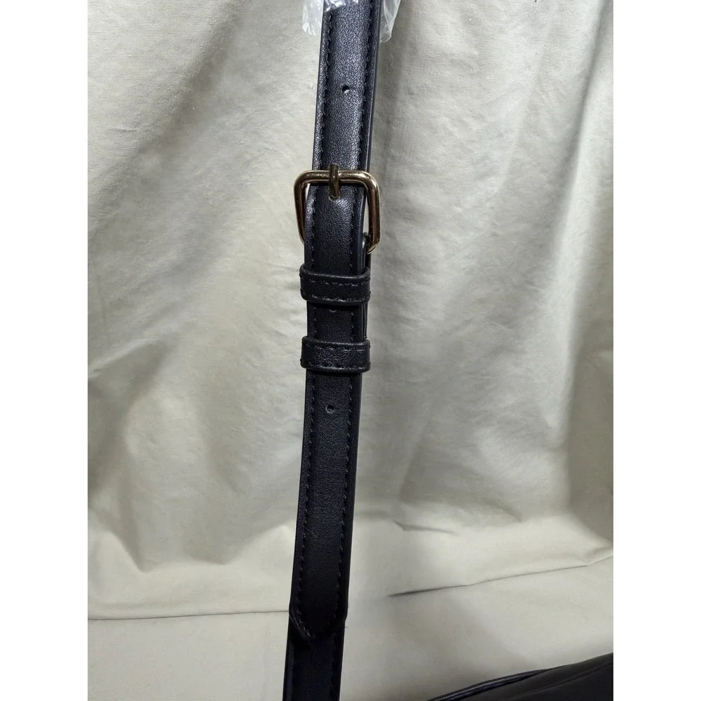 NWT London Fog Quilted 100th Anniversary Black Lexi Nylon Cross Body Purse/Bag